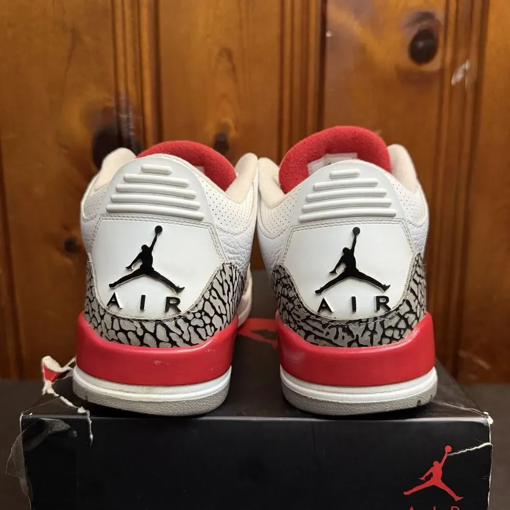 Jordan 3 Katrina Hall Of Fame Size 9.5 Men (136064-116) OG Box White Cement